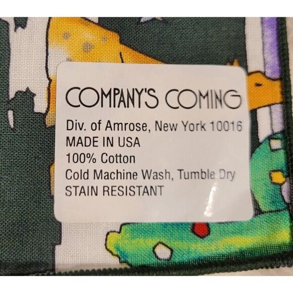 VTG Southwestern Desert Print Cactus Wolf Company Coming Bandana Handkerchief - Picture 2 of 2